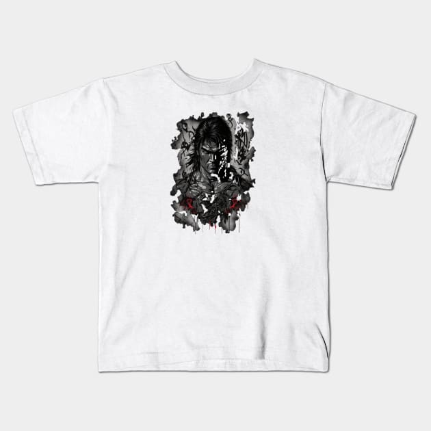 Liu Kang Mortal Kombat - Original Artwork Kids T-Shirt by Labidabop